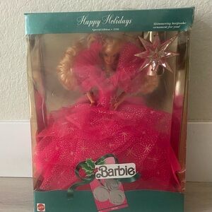 Mattel Barbie Holiday Doll in Pink Gown